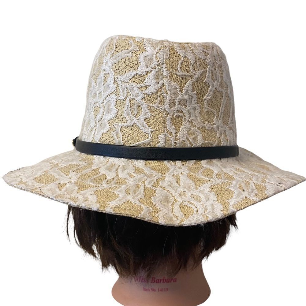 BCBGeneration lace Panama Hat - Picture 6 of 12